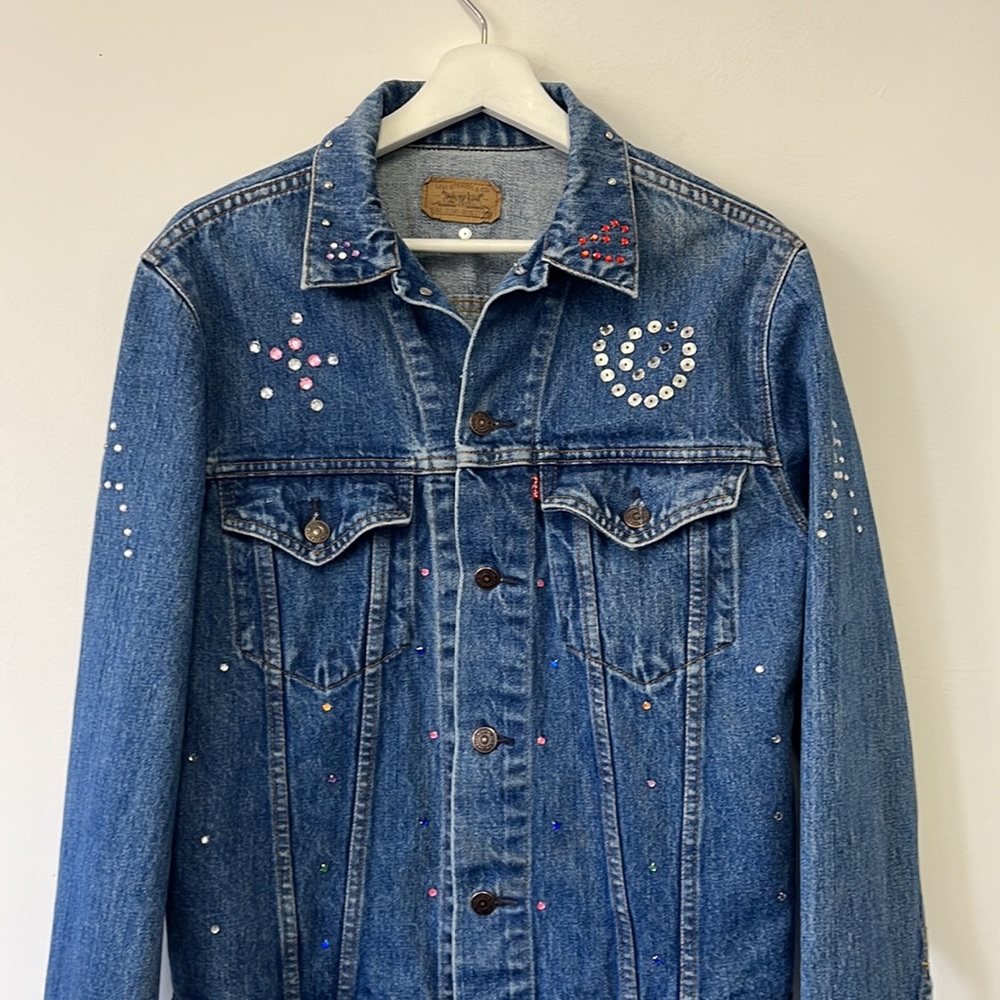Levi’s Rhinestone Handmade Jean Jacket - Size 38 / L